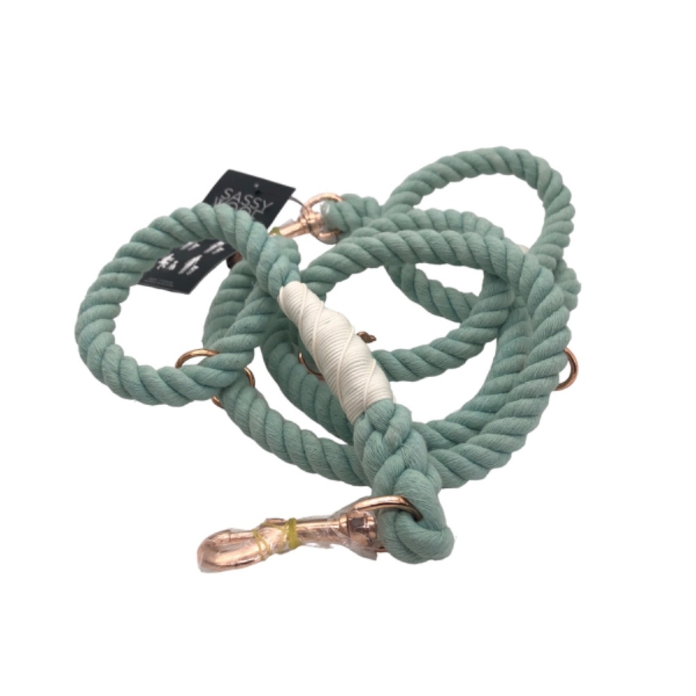DOG ROPE LEASH Sassy Woof Hands-Free Rope Cord Leash 7ft - Picture 10 of 14
